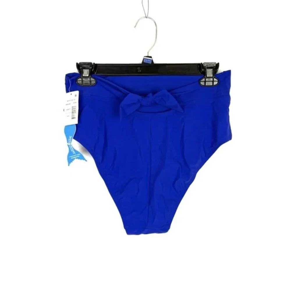 Skinny Dippers Women’s Blue High Bikini Bottom Size L